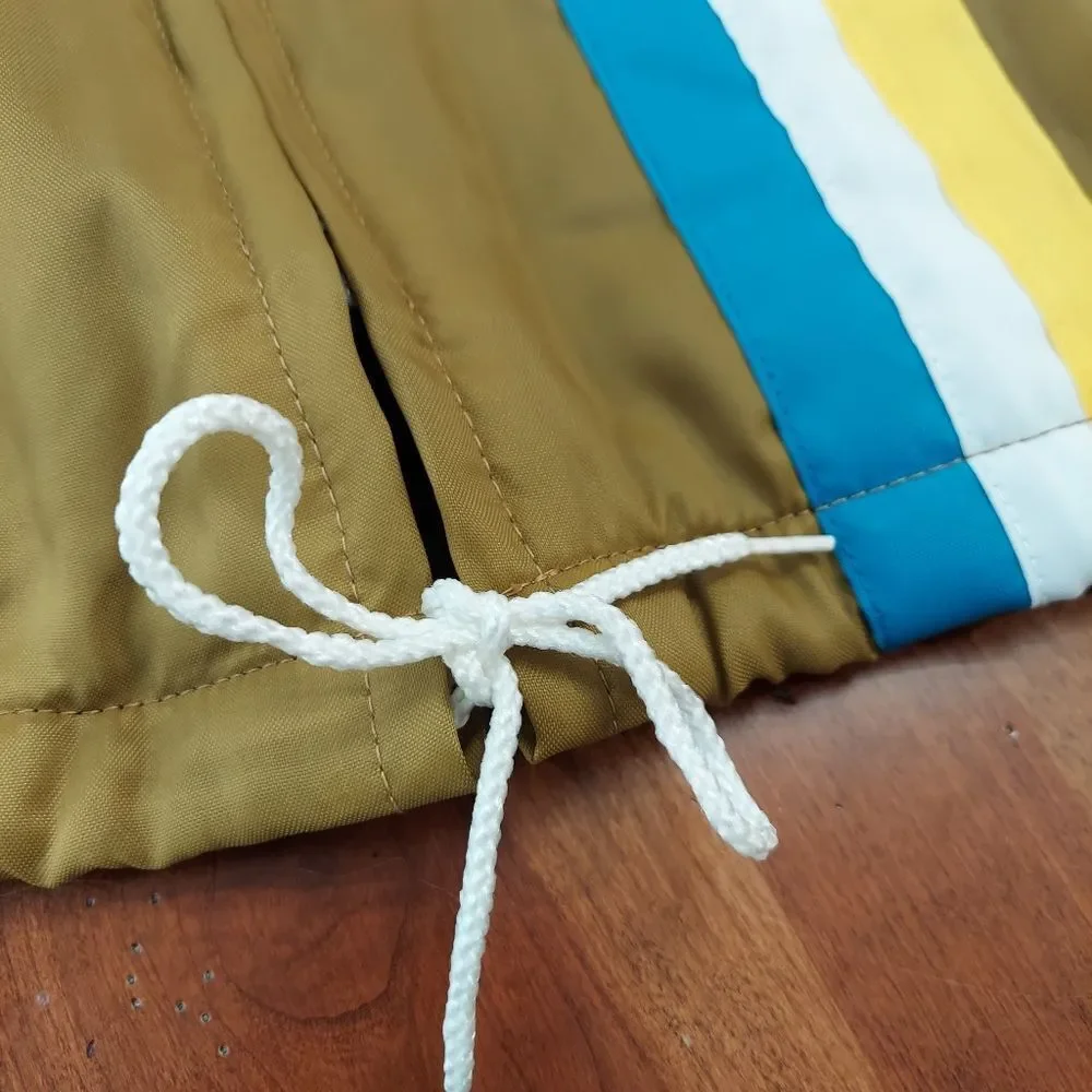 Vintage The Great Lakes Jacket with Blue, Yellow, White Stripes Sz 16